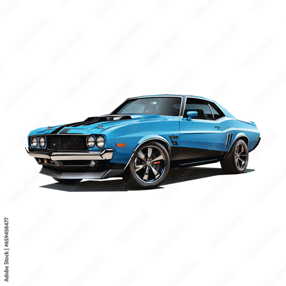 blue and black muscle car blue and black muscle car