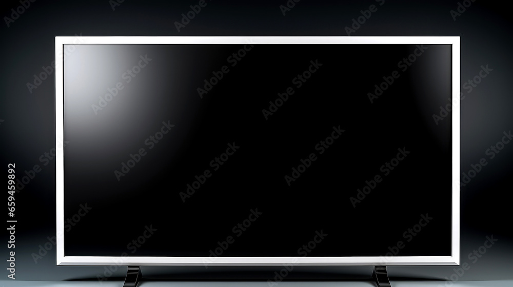 Commercial photo of tv screen without logo , mock up of tv