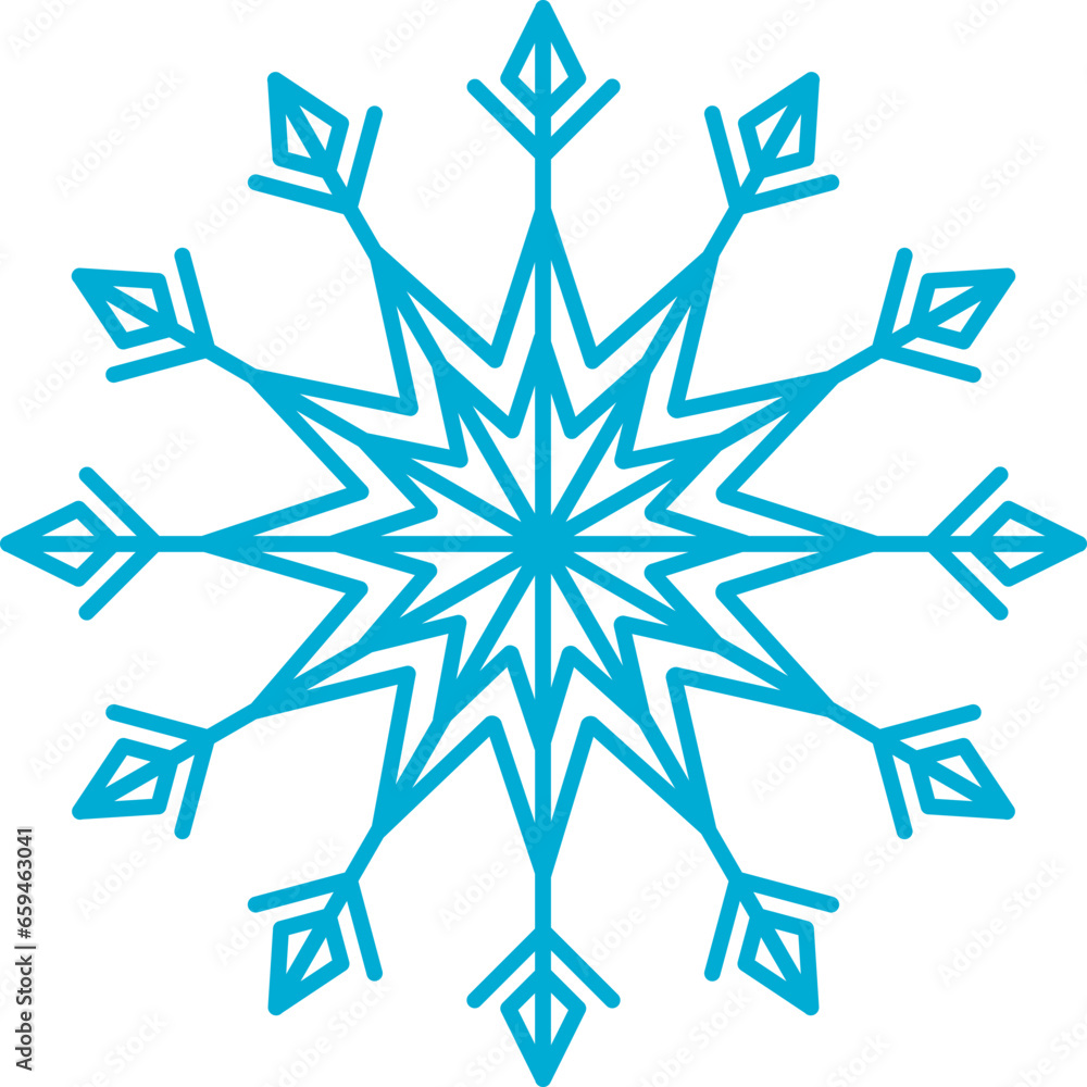 Fototapeta premium Winter Snowflake Icon