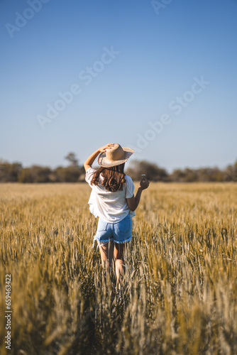 Child in a field