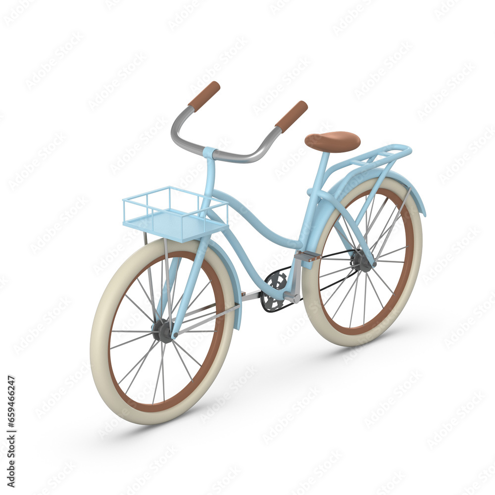 하늘색 바구니 자전거 Sky Blue Basket Bicycle