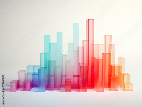 Colorful 3D Graph Illustration