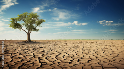 last green tree on the arid land, global warming and water problem