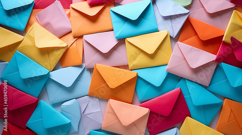 colorful envelopes texture photo
