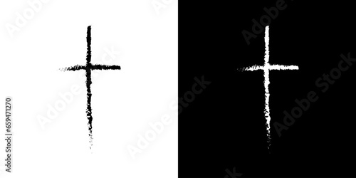 Cross, great religion logo for any purposes. Christian cross illustration.