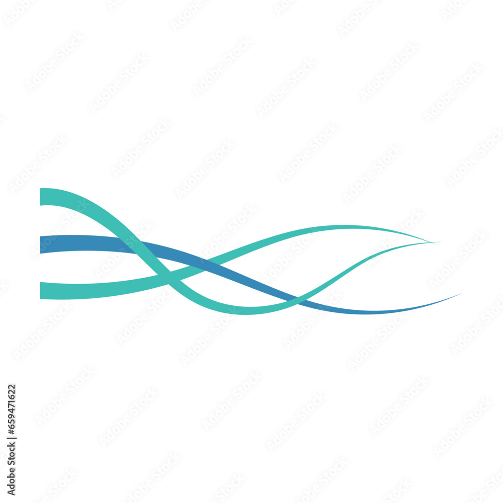 Fototapeta premium Wave Line Vector 