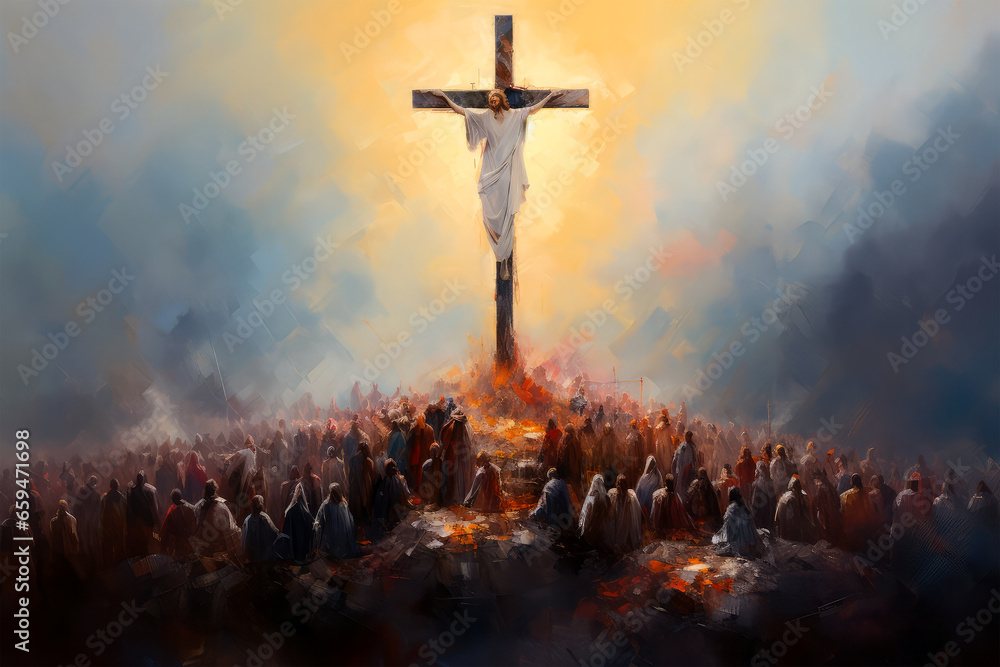 many people christian concept background many people christian concept background