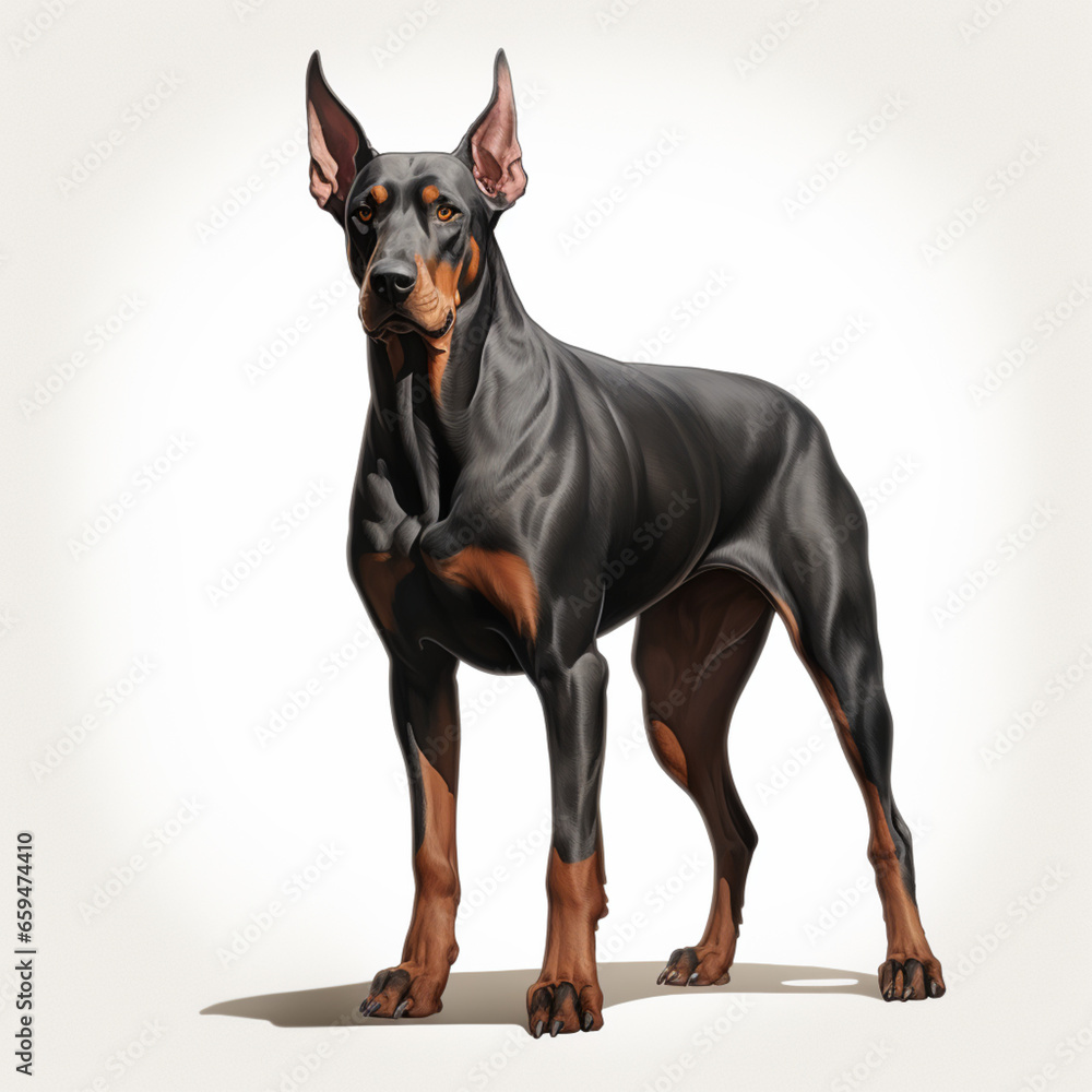 doberman portrait doberman portrait
