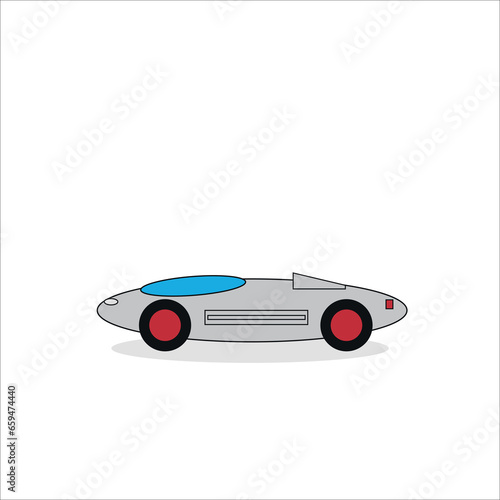 illustration of a prototpe aero car