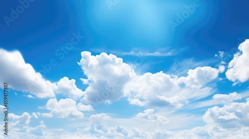 Fototapeta Naklejka Na Ścianę i Meble -  Beautiful blue sky clouds for background Panorama of sky. 