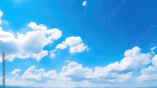Beautiful blue sky clouds for background Panorama of sky. 