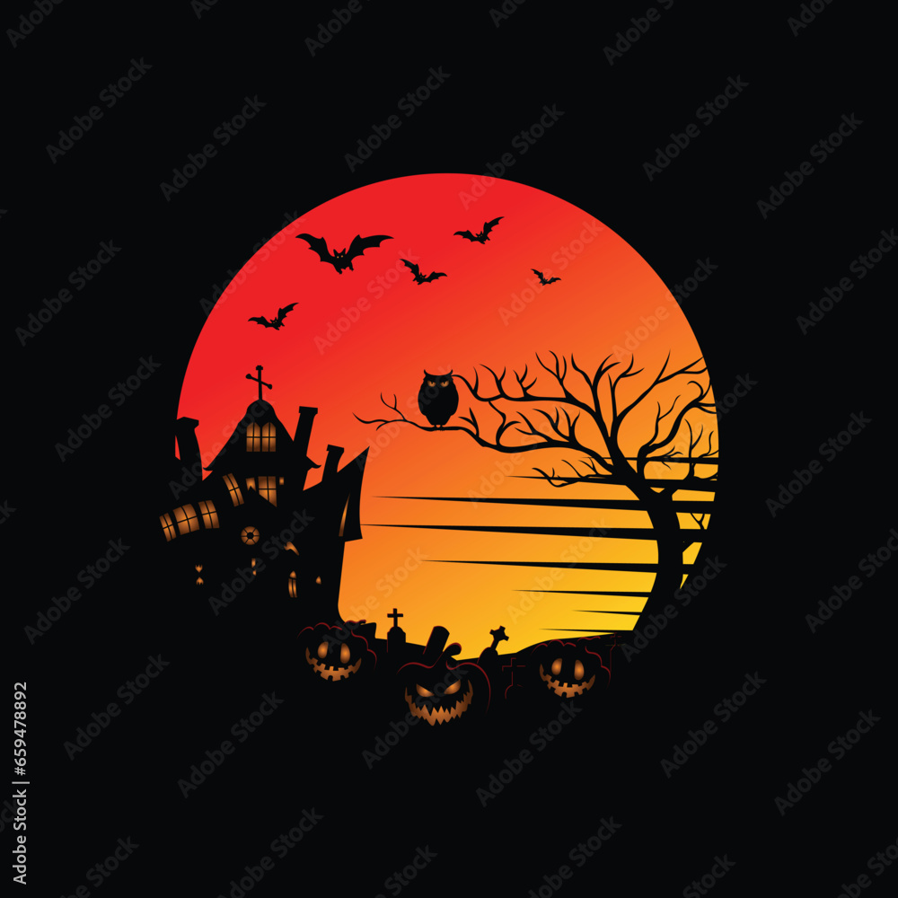 Halloween t-shirt's design