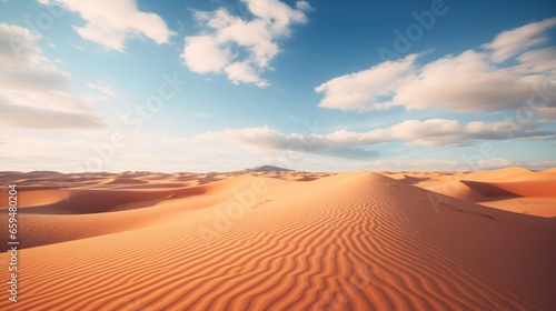 Desert with a blue sky and the sun shining on it © ArtStockVault