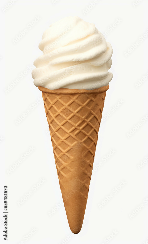 Ice cream cone isolated on white background. Ice cream cone isolated on white background.