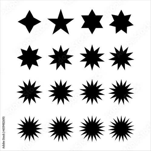 set of stars. Set of  Stars Shower: Captivating Illustration Stars for the Holidays. Stars collection. Star icons. Starburst flower sale badge. Star blank label, stickers