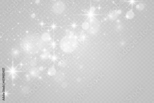 Brilliant dust vector shine. Glittering shiny ornaments for background. Vector illustration.	
