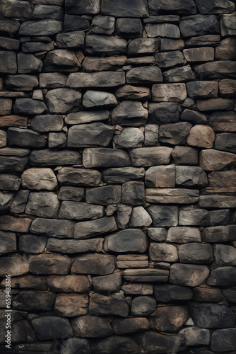  A detailed image of a rugged and weathered stone wall, highlighting the raw and earthy texture, adding 