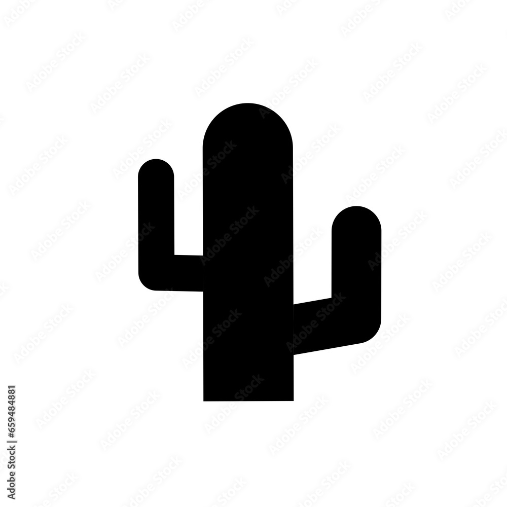 cactus icon vector on white background cactus icon vector on white background