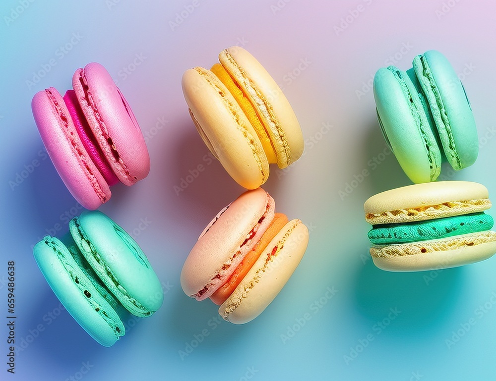 Colorful Macaroons on Multi Style Colorful Macaroons on Multi Style