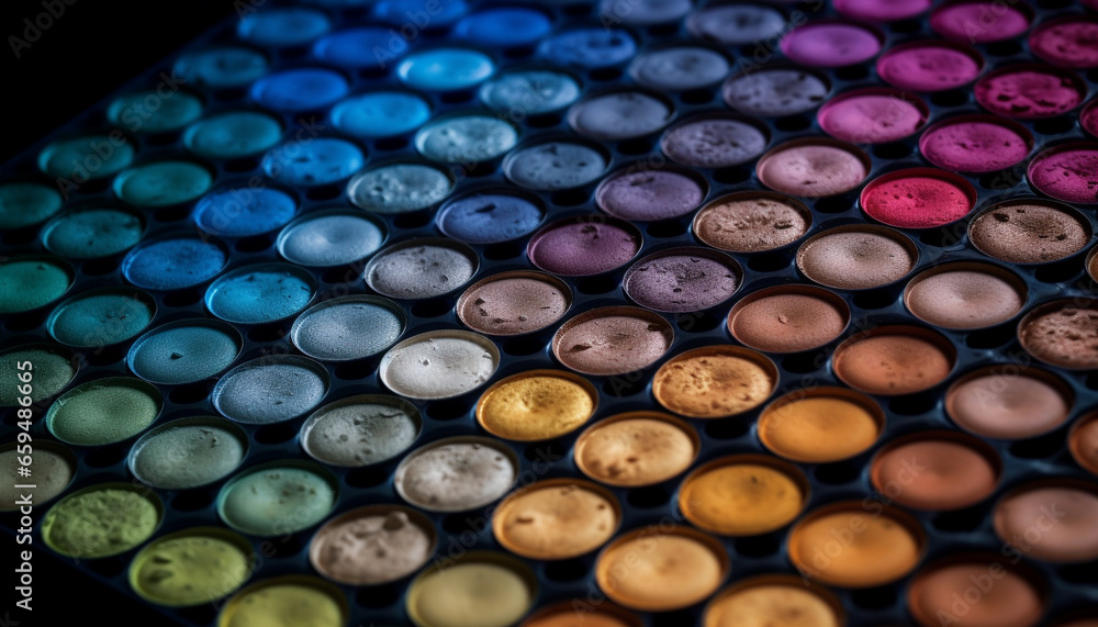 large group circles in vibrant colors generated by AI large group circles in vibrant colors generated by AI
