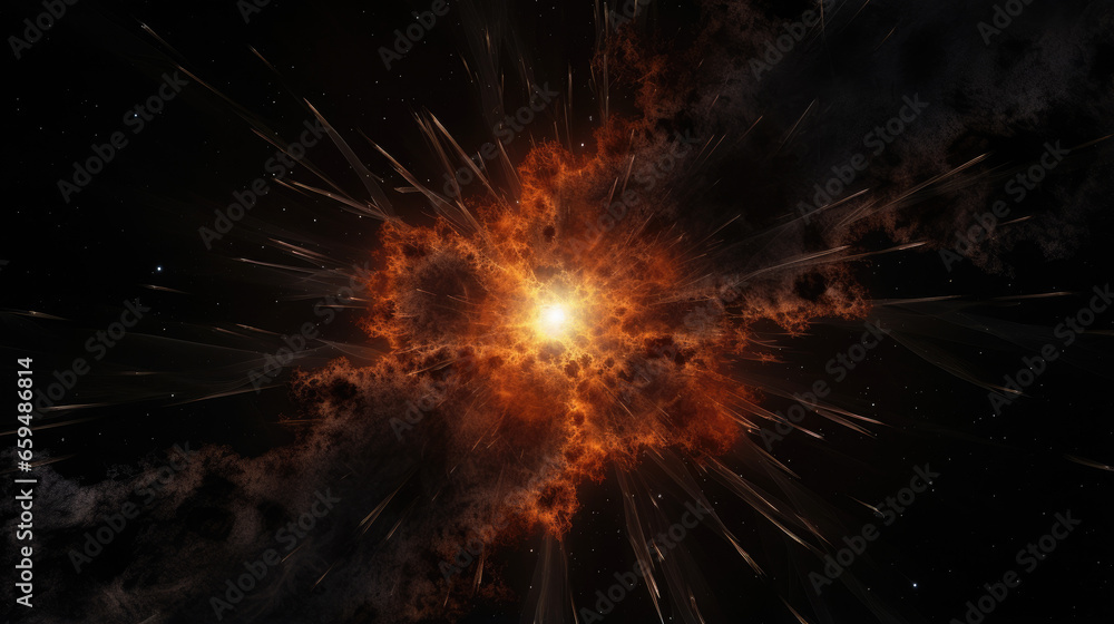 Fototapeta premium explosion of fire