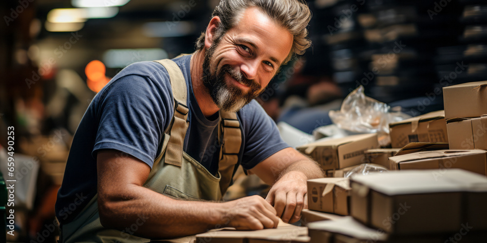 Merging Craftsmanship with Technology: Bindery Worker in Action.