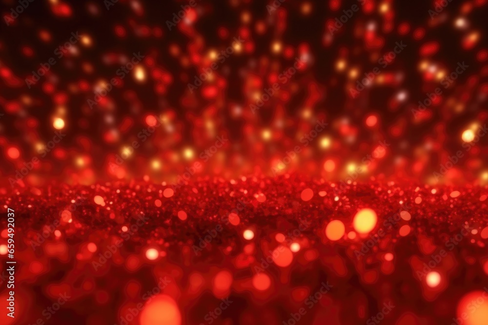 Red bokeh light background, Christmas glowing bokeh confetti and sparkle texture overlay for your design. Sparkling Red dust abstract luxury decoration background. Red bokeh light background, Christmas glowing bokeh confetti and sparkle texture overlay for your design. Sparkling Red dust abstract luxury decoration background.