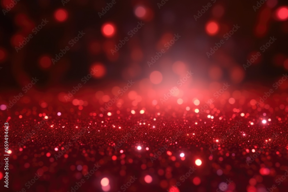 Red bokeh light background, Christmas glowing bokeh confetti and sparkle texture overlay for your design. Sparkling Red dust abstract luxury decoration background. Red bokeh light background, Christmas glowing bokeh confetti and sparkle texture overlay for your design. Sparkling Red dust abstract luxury decoration background.