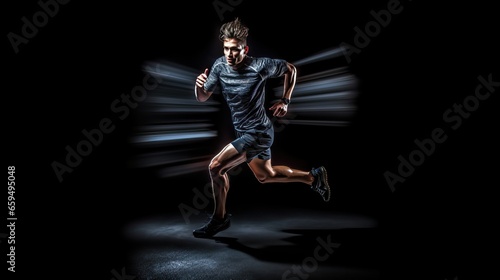 High-speed Sprinter's Energetic Momentum, Athletic Speed on the Track