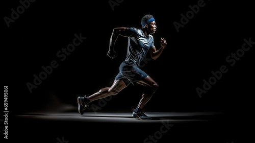 High-speed Sprinter's Energetic Momentum, Athletic Speed on the Track