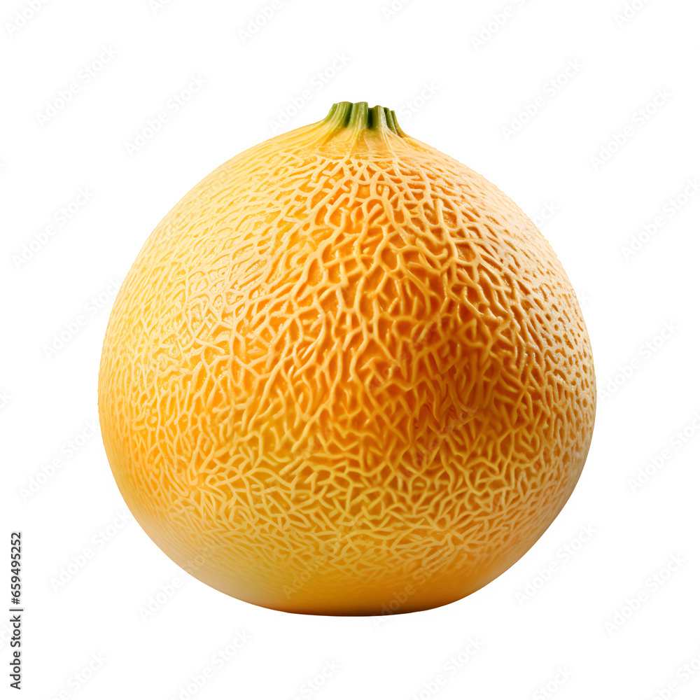 Hami melon isolated on transparent background Hami melon isolated on transparent background