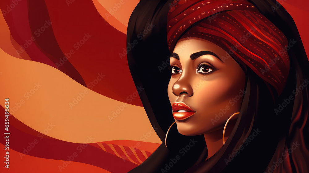 illustration of black history month concept illustration of black history month concept
