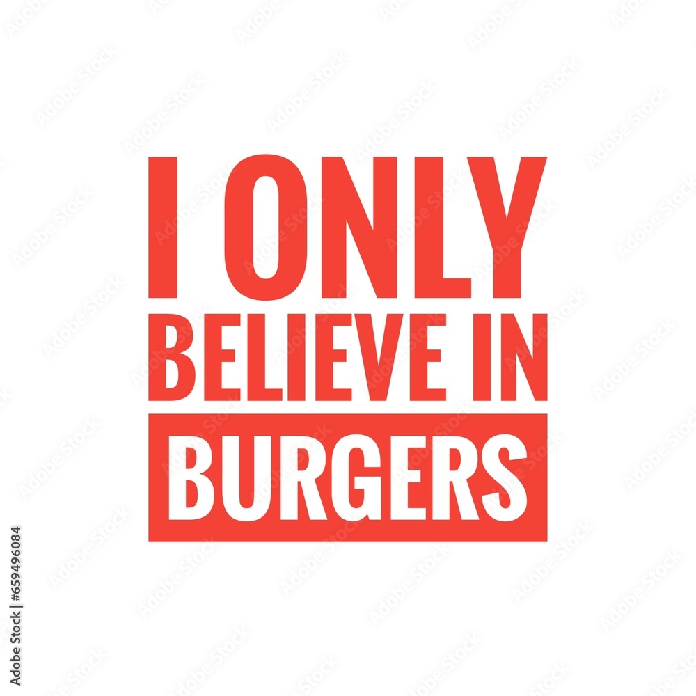''Burgers'' Concept Quote Illustration