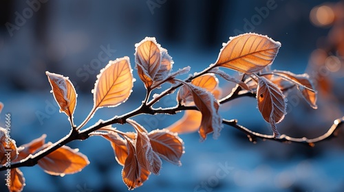 Frost-covered leaves Frosty winter foliage Close-up , Background Image,Desktop Wallpaper Backgrounds, HD