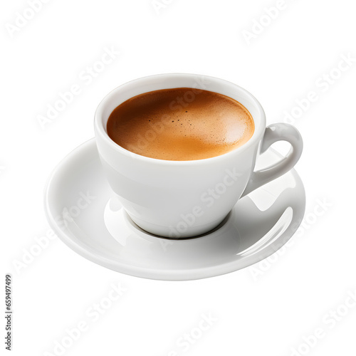 Espresso coffee isolated on transparent background