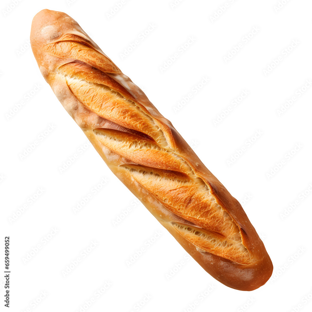 Baguette isolated on transparent background Baguette isolated on transparent background