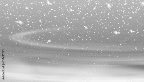 Christmas background. Powder dust light white PNG. Magic shining white dust. Fine, shiny dust particles fall off slightly. Fantastic shimmer effect.	

