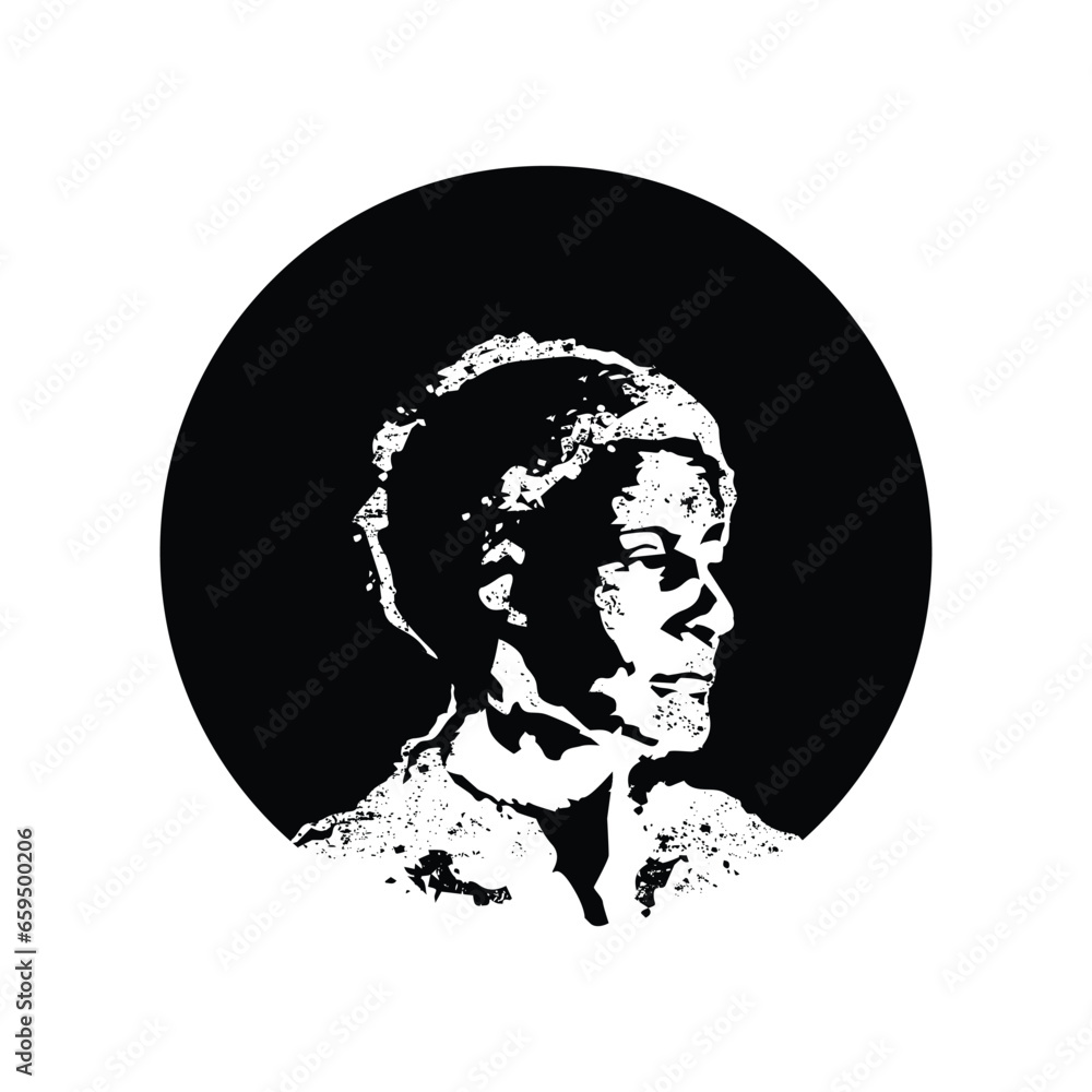 Minimal line style vector logo of ancient figure face sculpture with circle coin money head symbol Minimal line style vector logo of ancient figure face sculpture with circle coin money head symbol