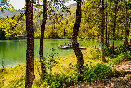 Family weekend holiday by the lake