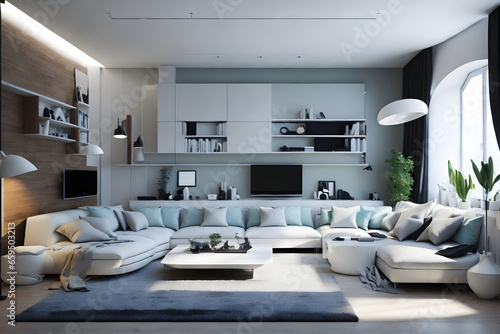 modern living room interior © Amirkhan