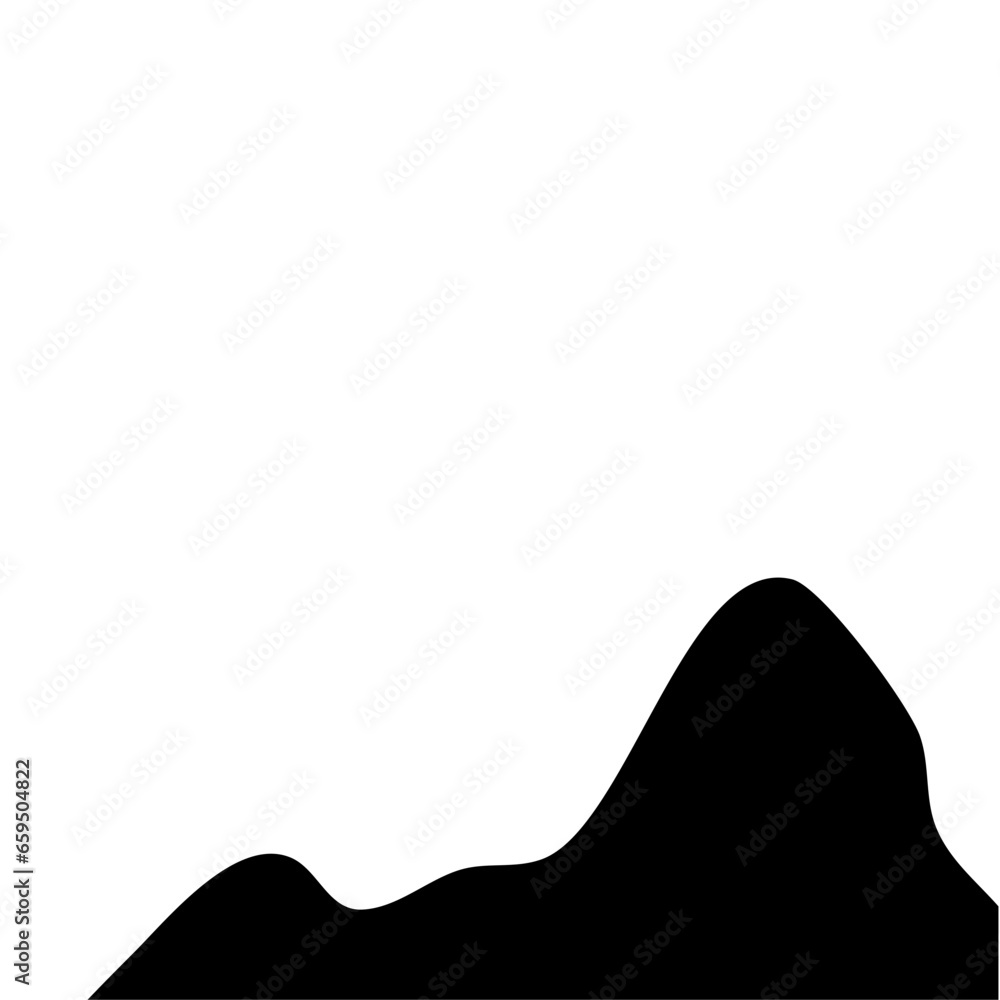Silhouette Mountain vector Silhouette Mountain vector