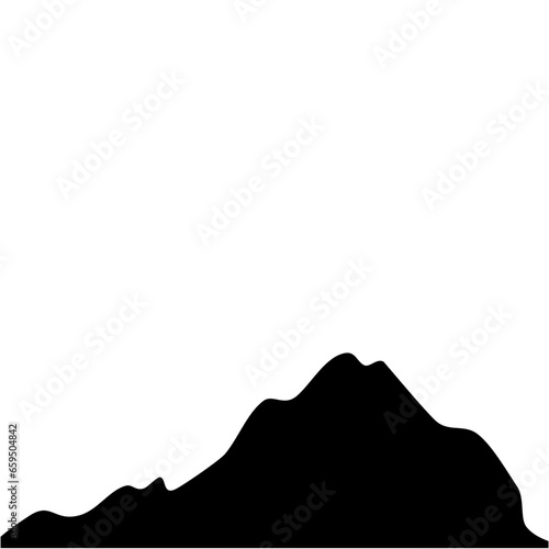 Silhouette Mountain vector © Fianastor