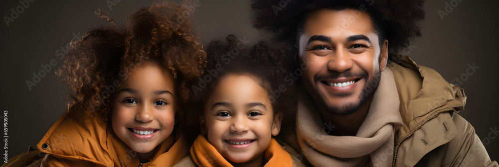 Black skin people father and daughters Black skin people father and daughters