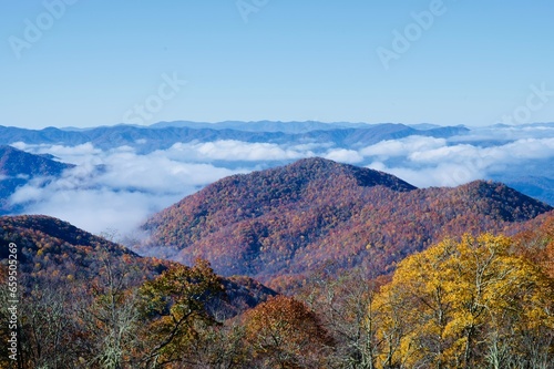 Fall morning in the Smokey Mountains. © Charles