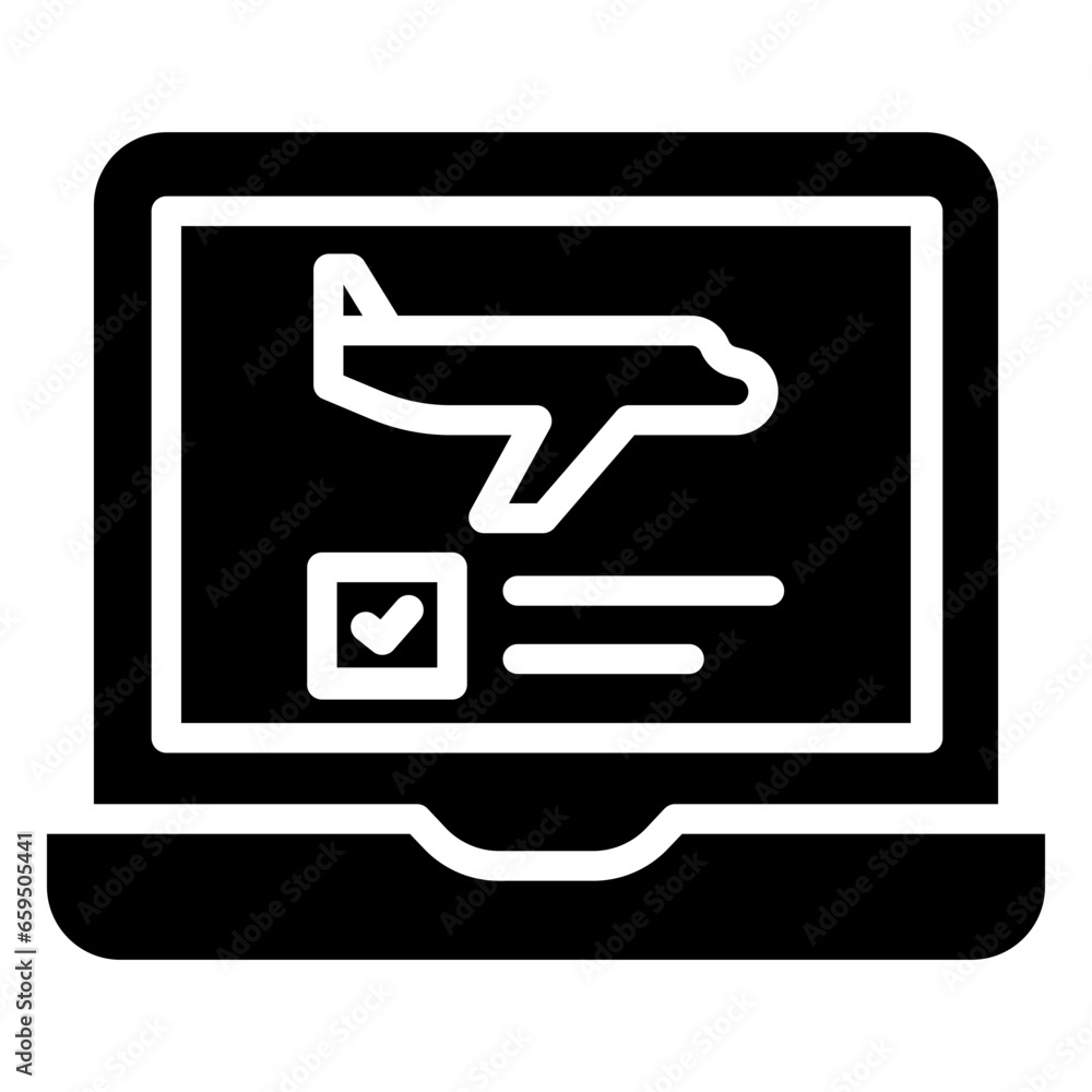 Solid Home Laptop icon