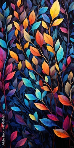 colorful autumn leaves  abstraction
