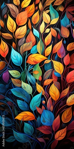 colorful autumn leaves, abstraction © Яна Деменишина