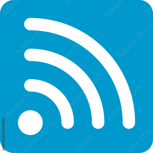 Wi Fi symbol signal connection. Vector wireless internet technology sign. Wifi network communication icon.