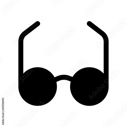 Solid Dollar eyeglass icon