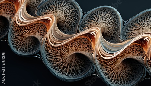 Photo of a digitally created spiral design © Anna